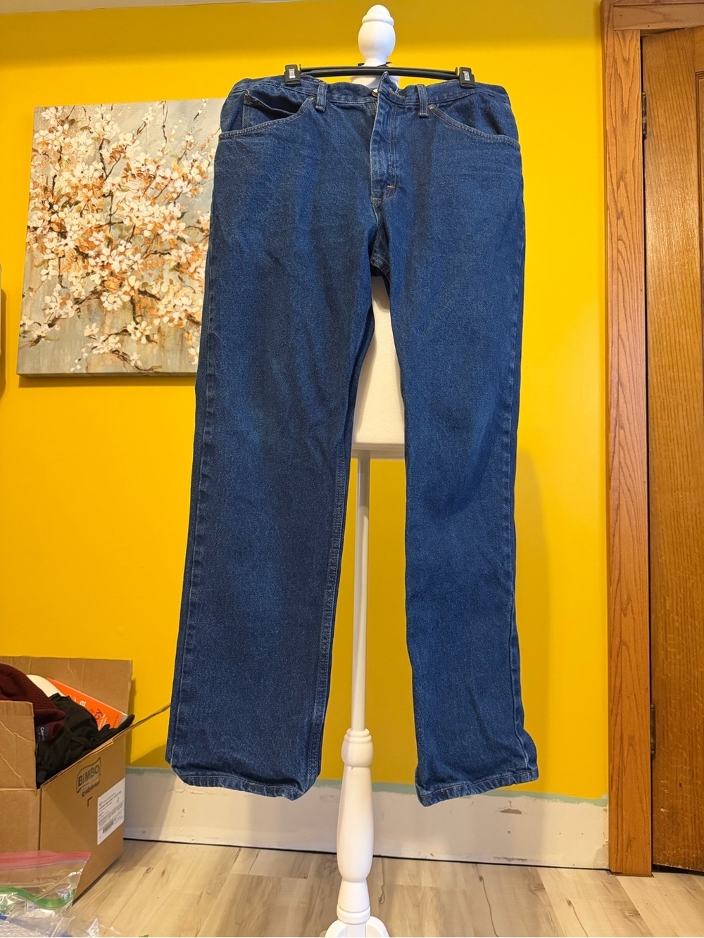Lee Men's Dark Blue Straight Jeans
